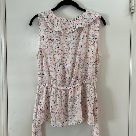 Max Studio Multi Color Polka Dot Blouse. - Picture 11 of 11